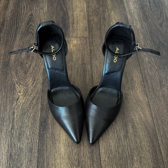 ALDO - Canadian Company - Lilya Heels - Black Leather - Size 10/41 - Picture 2 of 6
